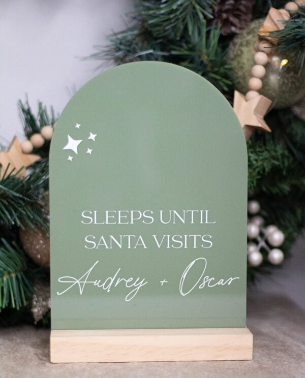 Personalised Christmas Countdown Arch Beckingsale Designs